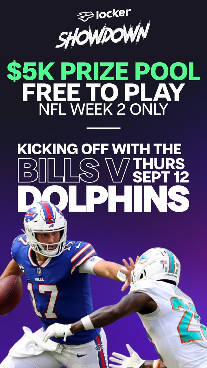SGGpromotions's tweet image. 🏆$5K PRIZE POOL
💰FREE to enter 
🏈LIVE game league contests 

‼️NFL WEEK 2 ONLY @PlayLockerLive 

Download Now: smart.link/bg7m69oiwypge 
Promo Core: WIN 🤑
#LockerLive