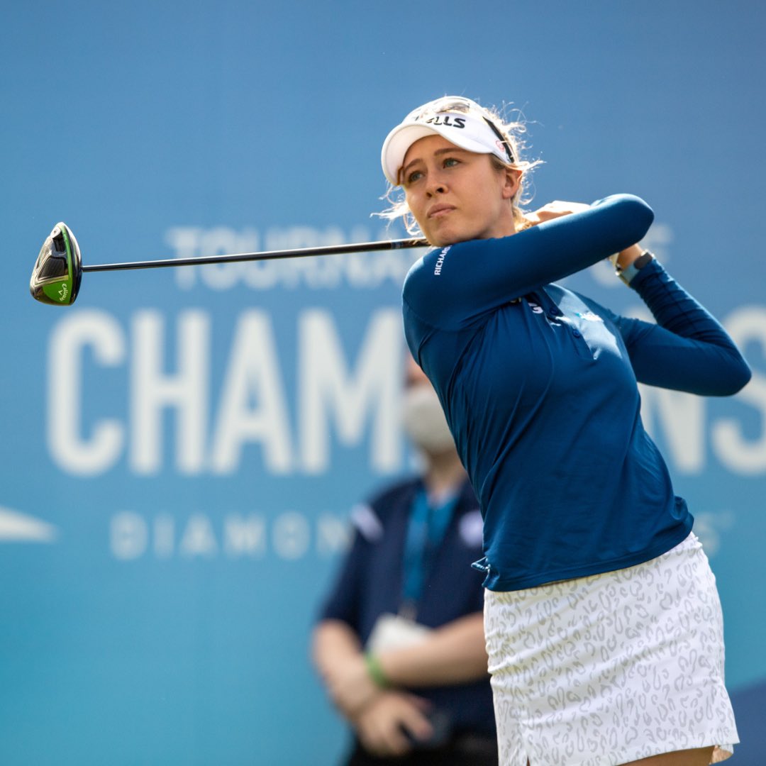 MikeFlaskeyEnt's tweet image. Sending out good vibes to our friend @NellyKorda and @SolheimCupUSA as they compete against #TeamEurope in @TheSolheimCup this week! ⛳️🏌️‍♀️

#TeamUSA #womensgolf #SolheimCup #NellyKorda