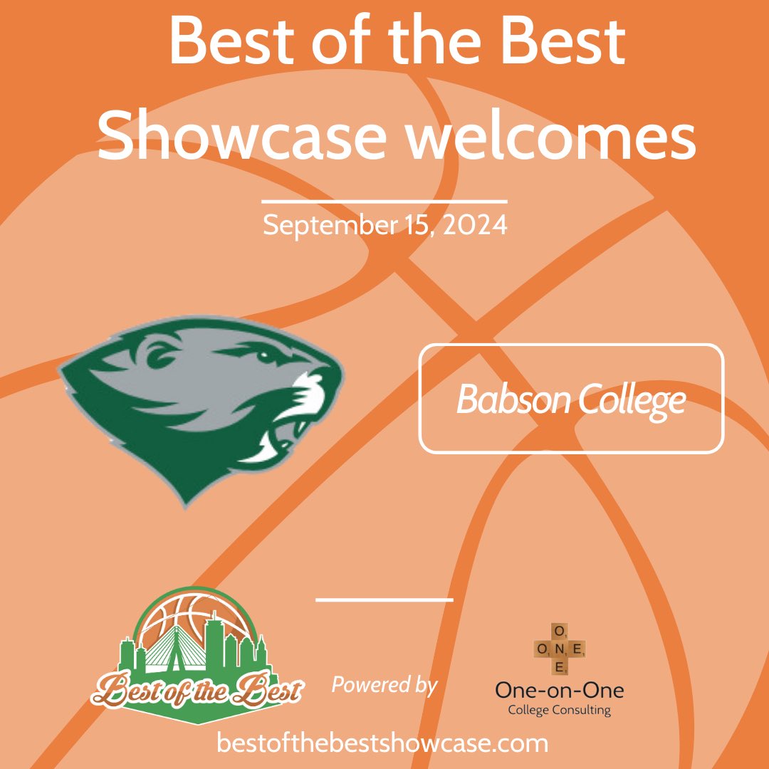Excited to have you join us @babsonwbball as one of the coaches of our teams at the Best of the Best on September 15th at Babson College from 8:30am- 1:30pm! 🏀

Players - don’t miss your chance to play for the Babson women’s basketball staff on Sunday! Registration link in bio.