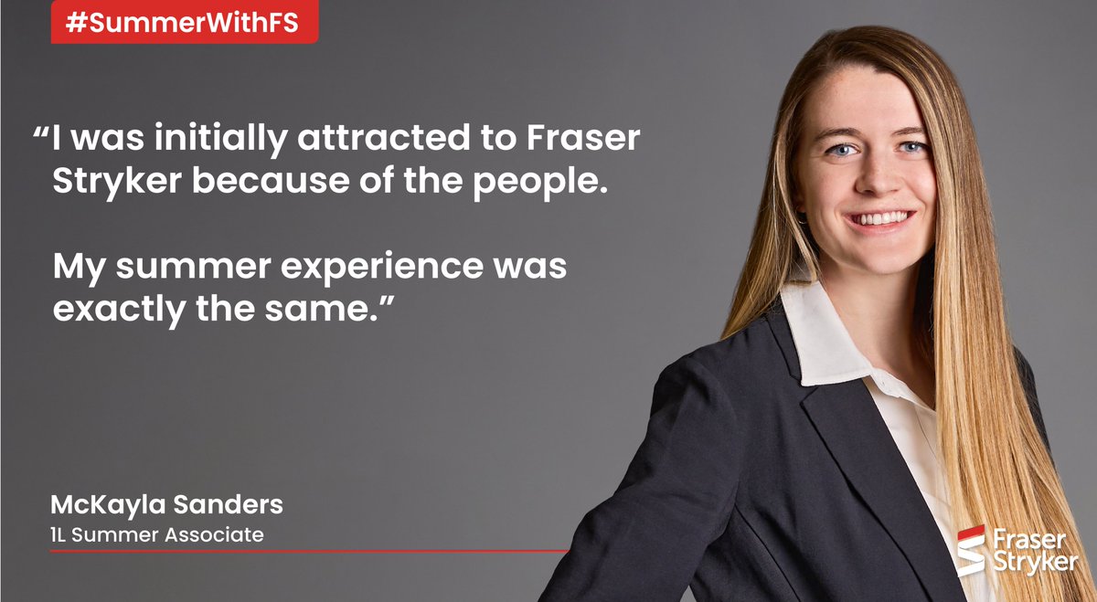 FraserStryker's tweet image. 2024 Summer Associate Feature - McKayla Sanders  

fraserstryker.com/2024-summer-as… 

@CreightonLaw #summerassociate #lawstudent #lawschool #SummerWithFS