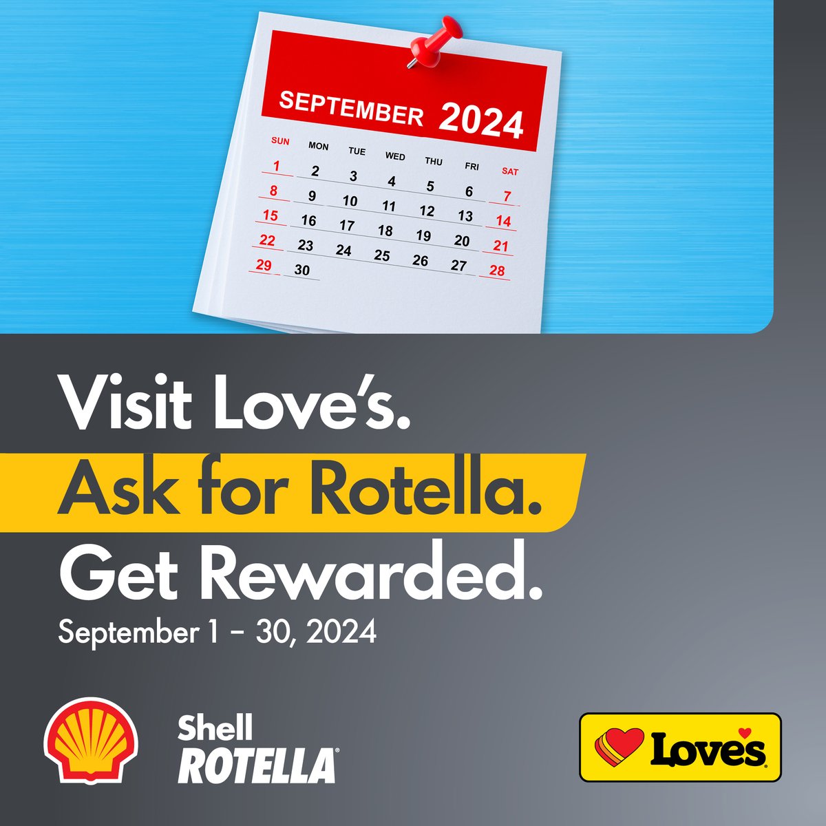 ShellRotella's tweet image. Celebrate #TruckDriverAppreciationWeek all September long @LovesTravelStop&apos;s. Get a #ShellRotella oil change at Love’s and get $10 back in My Love Rewards points. Your hard work deserves a reward. Learn more here: spr.ly/6018WvDRq