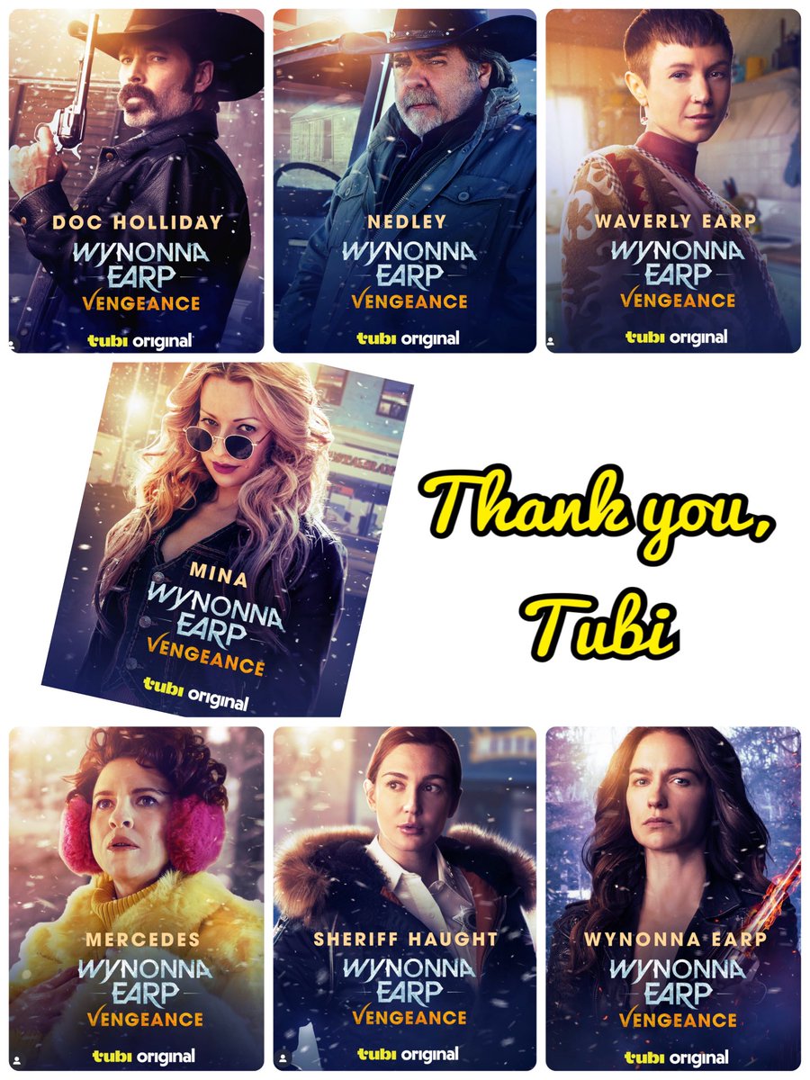 debo13273727's tweet photo. Thank you so much @Tubi ! 
They are amazing!!! 
😍😍😍
#WynonnaEarpVengeance  #wynonnaEarp https://t.co/Y81DfM5cBo
