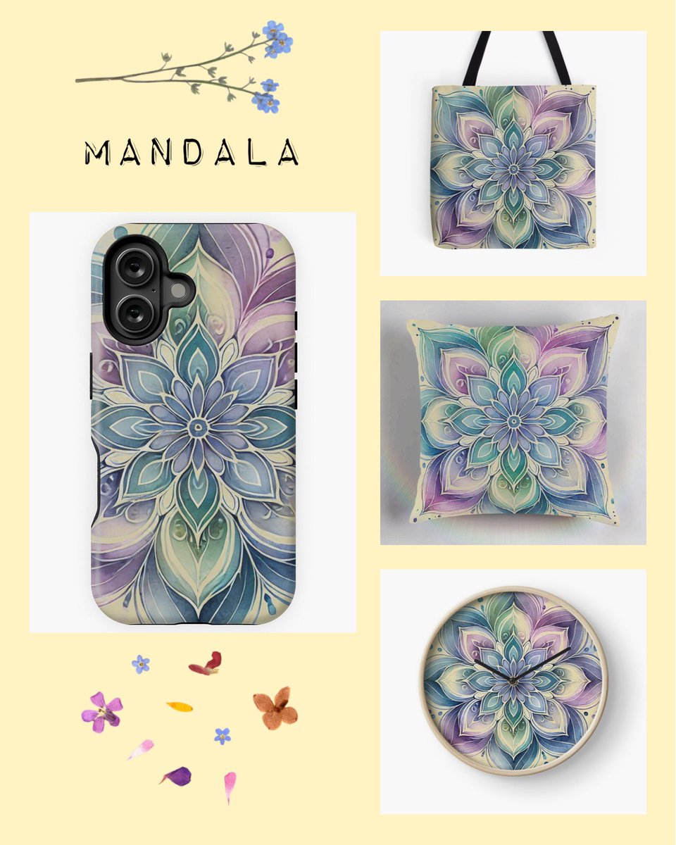 MoxisWater0461's tweet image. ✌️🌸 My new mandala design is here! The bright colors and shapes are perfect to bring a breath of fresh air into your home or style. Available on many products at @Redbubble and @TeePublic! Links are in my bio.

#MandalaDesign #RedbubbleArtist #TeePublic #HomeDecor #WearableArt