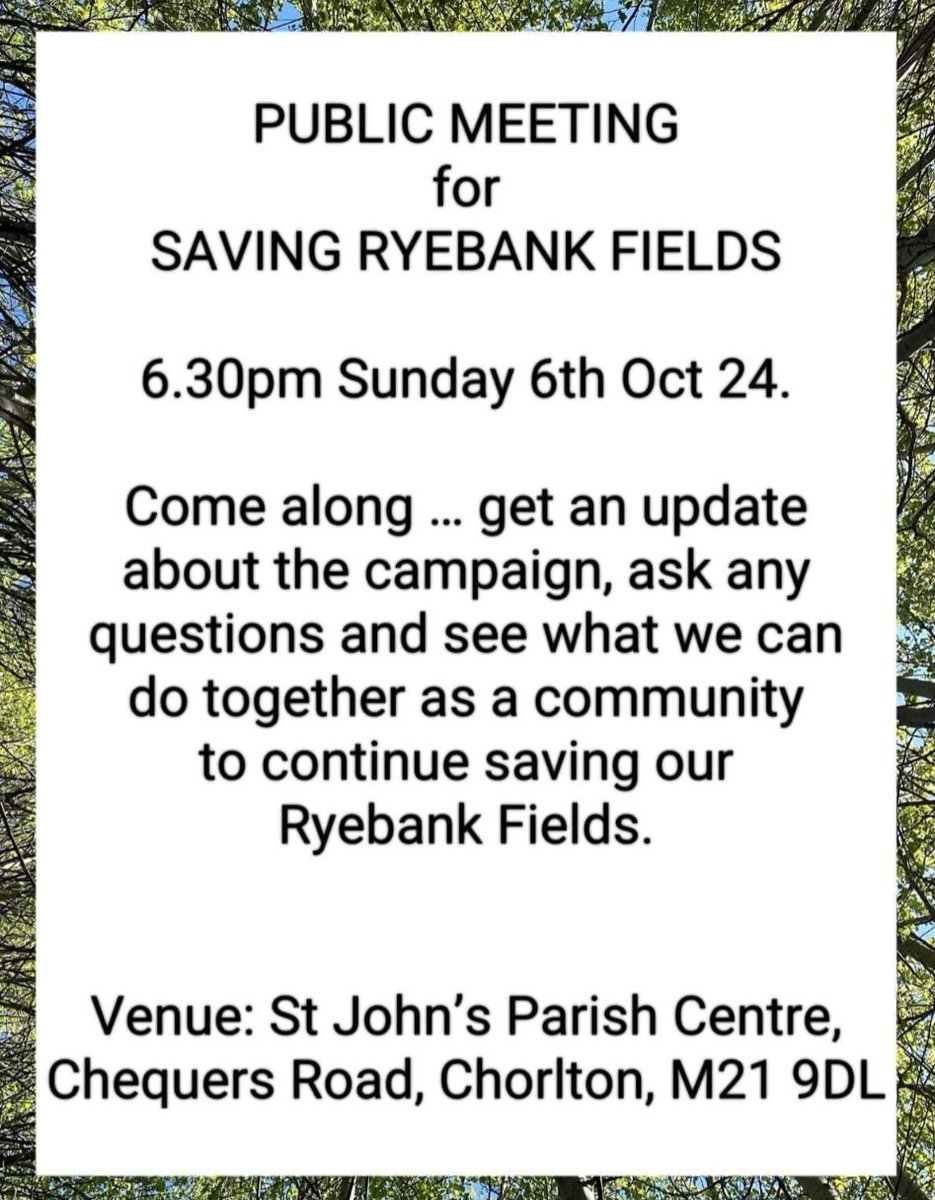 Next month. A public meeting. 
Also coming soon another exhibition style consultation by MMU's chosen developers said to be taking place early autumn with a possible planning application early next year.