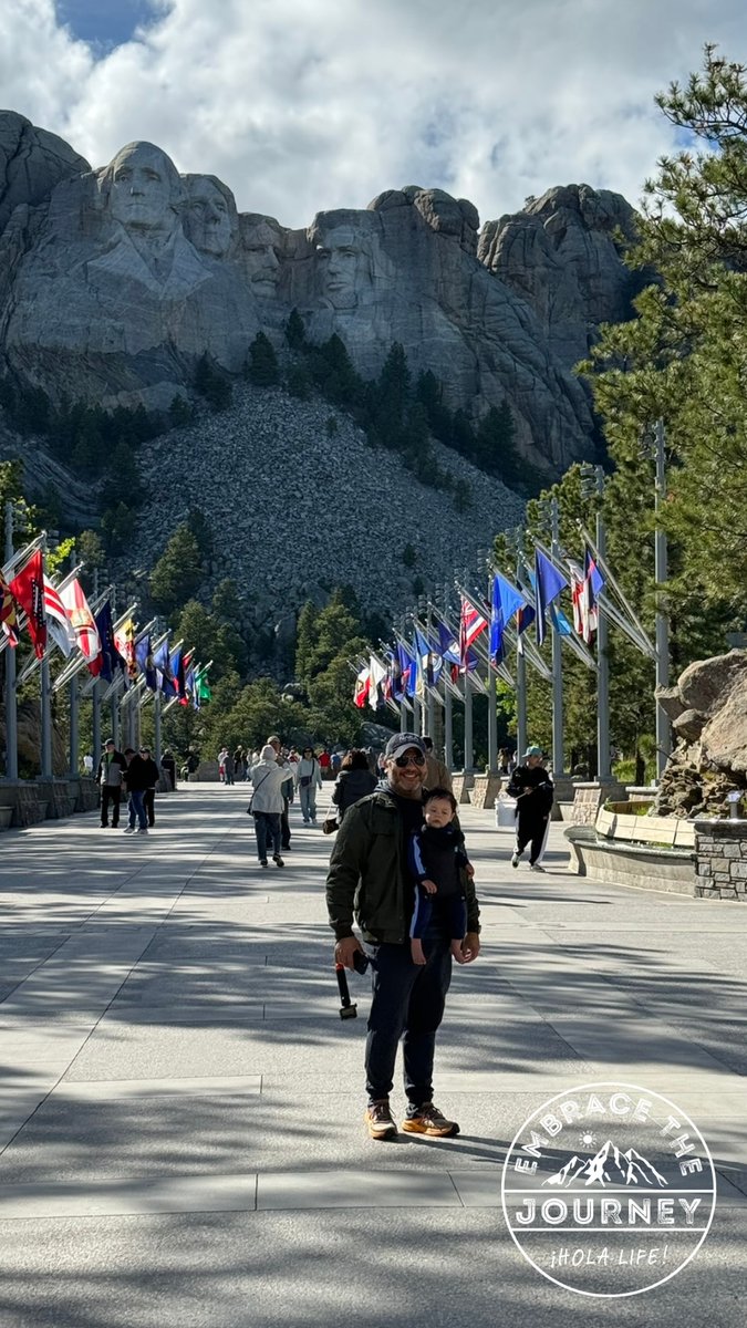Standing tall with history and making memories that last a lifetime. 🌟  #MountRushmore #LandmarkAdventures #EmbraceTheJourney