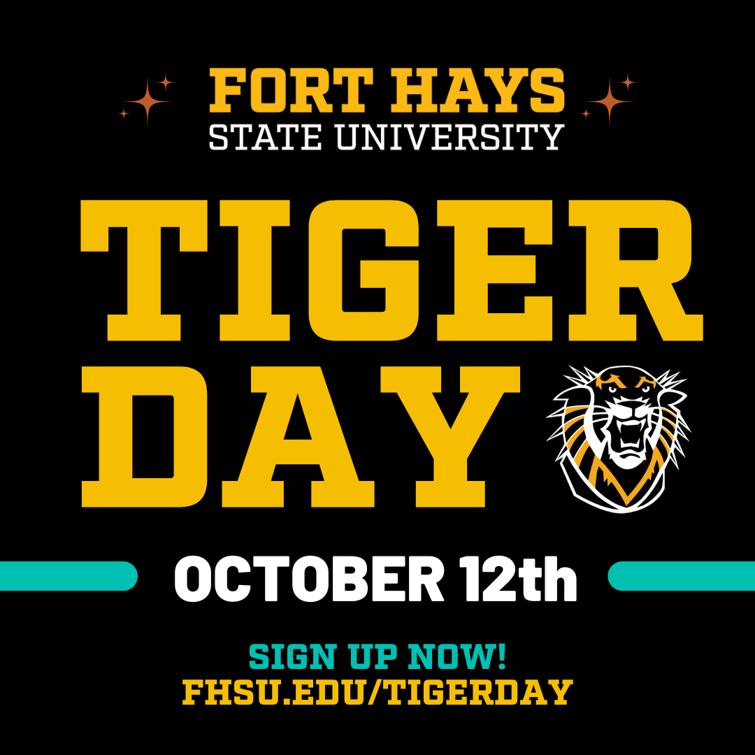 fhsuadmissions's tweet photo. High school juniors, seniors, &amp; college transfers: Experience Tiger Nation! 🐯 Join us on campus to learn about campus, academic programs, financial aid, scholarships, student clubs &amp; orgs, residential halls &amp; more! ✨ Learn more &amp; sign up now at https://t.co/Rz9zFDdkRL https://t.co/JKQfnndcJ5