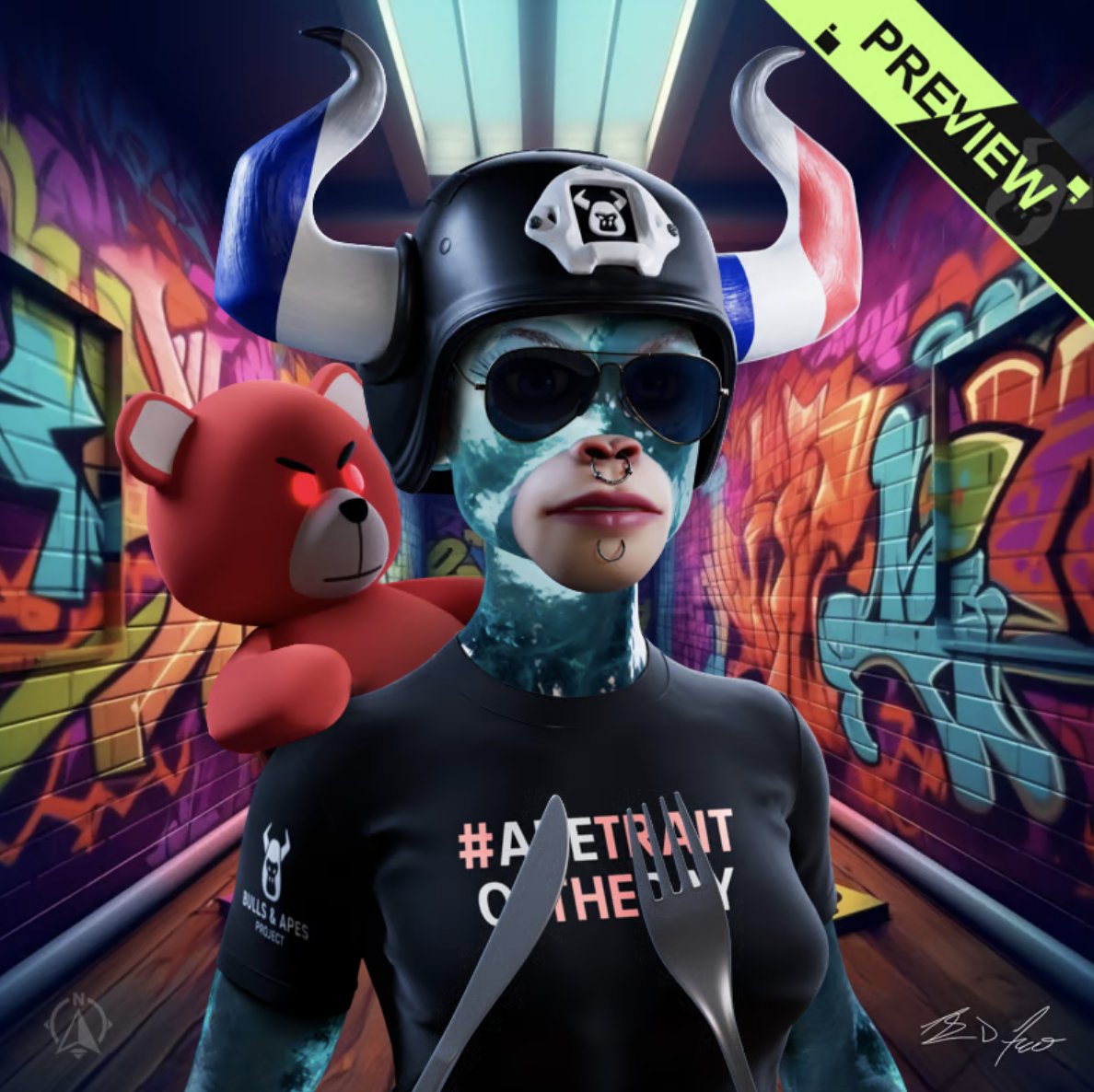 Nonzwashere's tweet image. #TheConfigurator from @BullsApesProj is still such a cool tool !
I&apos;ve got my weekly @WifForkinKnife Ape
#BAP 
$WFK 
CA : 0x40f710ebcd459f8e4cef38d1d361f81498a952d3