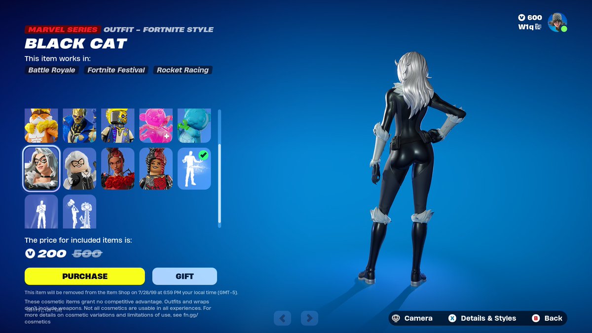 Ingame images of mothe- Black Cat 

She has a mask off/on style