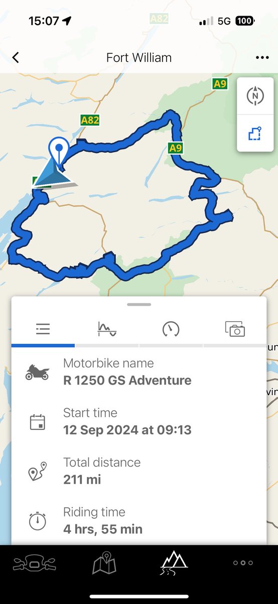 Epic route today @TallSimonWeir had to detour via Oban due to a serious motorcycle crash on A82 outside of Green Welly… but the Oban road via Connell was lovely…

#R1250GSA #MakeLifeARide #SpiritOfGS #BMWMotorrad #LEJOG #NC500 #Scotland #BMW