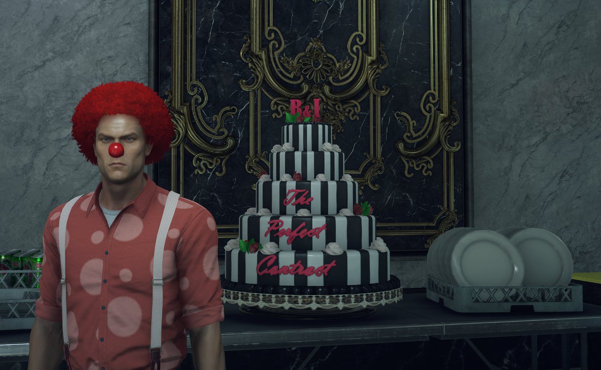 Fortheseven's tweet photo. @Combatglue was teasing me about it before, but i still can't believe this is in the game right now, and on my favorite map!! Thank you so much Samir &amp; the rest of @IOInteractive love you guys <3

#weddingreference #marriage @Hitman https://t.co/tAURpl2PZb