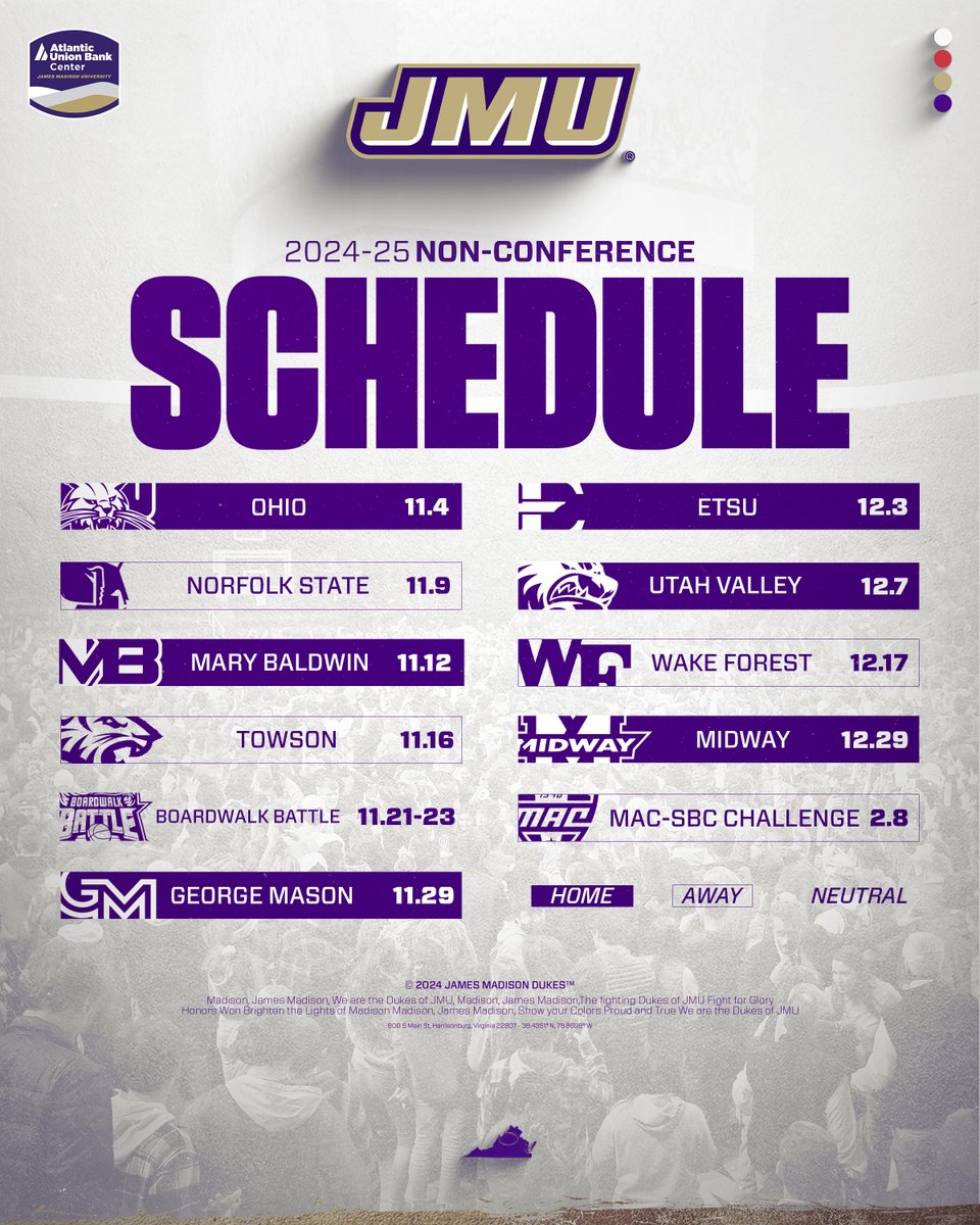 The 2024-25 non-conference slate is officially HERE ‼️

#GoDukes