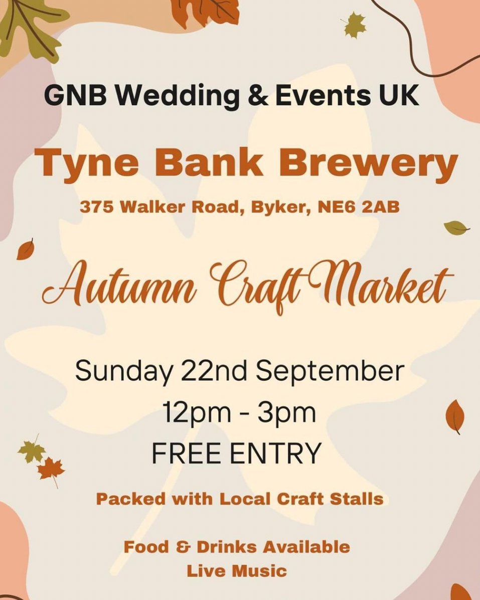 MONTHLY MARKET DATES 🗓️

Only 10 days to go until the next Rustic Makers Market at Tyne Bank! Head to the brewery on Sunday 22nd September, 12pm - 3pm. 

Free Entry!
Full bar service 🍺
Click the link below to let us know you are coming along!
skiddle.com/whats-on/Newca…
