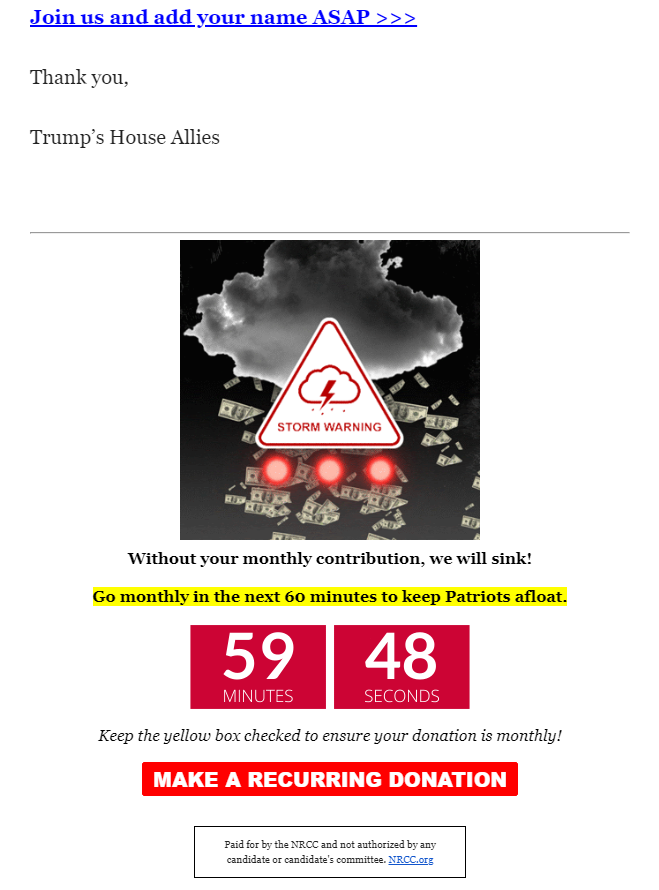 RepublicanMail's tweet image. Links to secure.winred.com/nrcc/letter-ab…

#Debate2024