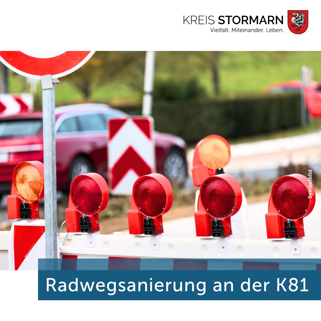 📷Von  Mittwoch, 18. September, bis voraussichtlich zum 4. Oktober wird ein  Teil des Radweges entlang der K81 Harksheider Straße zwischen  Tangstedt-Wilstedt und Norderstedt saniert. Mehr Infos hier: kreis-stormarn.de/aktuelles/pres…