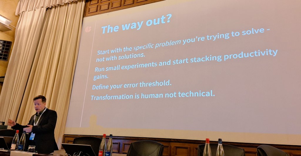 Gavin Hayman (@gavinhayman_gw) on Twitter photo .<a href="/oxfordinsights/">Oxford Insights</a> Andre Petheram gave us a great summary on how to navigate the #AI hype cycle in #NextGenprocurement:
1) start with the problem
2) small experiments
3) define error threshold
4) focus on teams not tech .<a href="/oxfordinsights/">Oxford Insights</a> Andre Petheram gave us a great summary on how to navigate the #AI hype cycle in #NextGenprocurement:
1) start with the problem
2) small experiments
3) define error threshold
4) focus on teams not tech