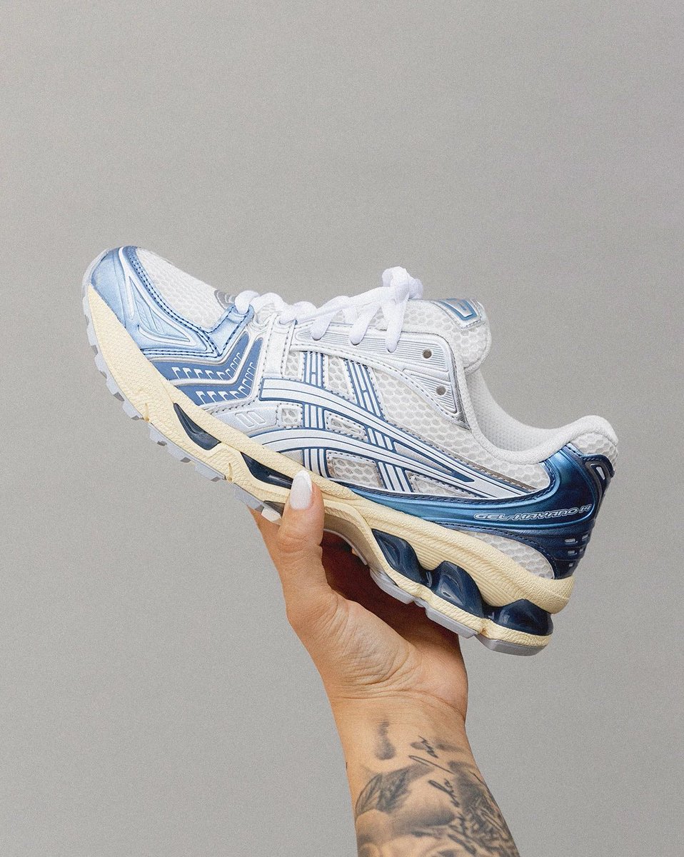 CREAM/DENIM BLUE 美品✨ASICS GEL-KAYANO 14