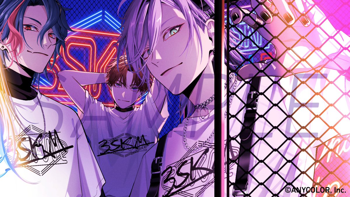 3SKM新曲のイラスト担当させていただきました、
曲も動画もめちゃめちゃかっこいいので是非見てください！

#3SKM_HalfANV #3SKM