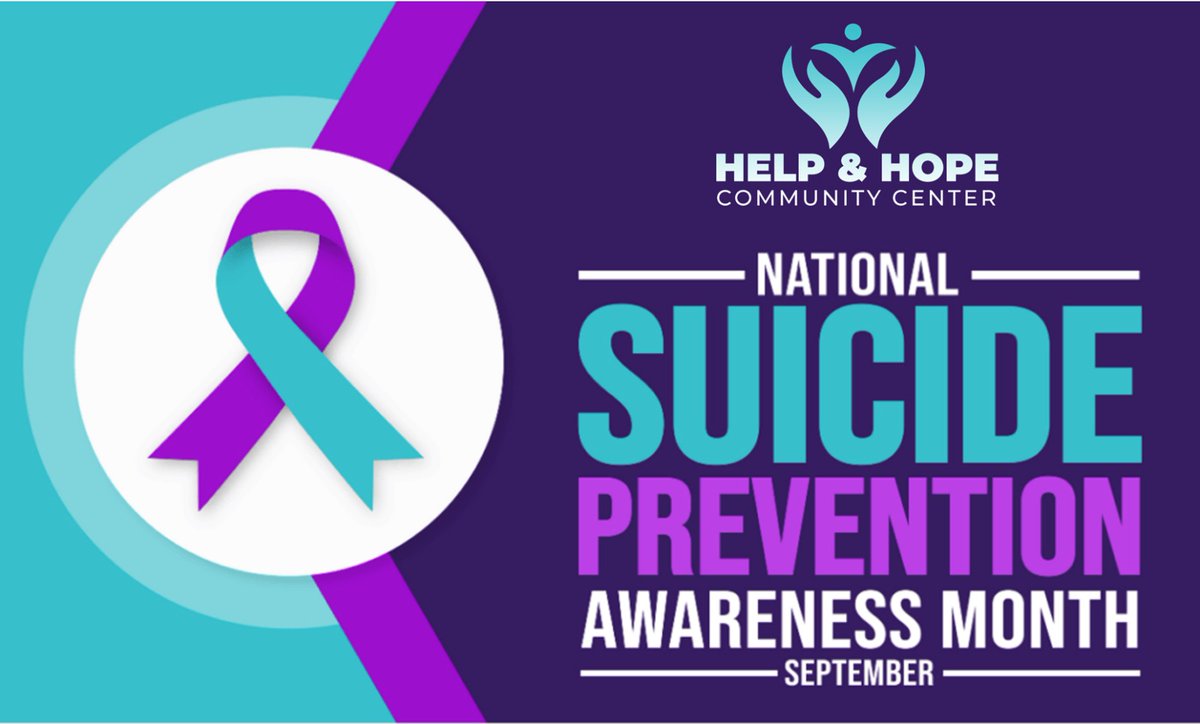 HelpHopeCC's tweet photo. September Is National Suicide Prevention Month!

By serving marginalized communities, particularly young people, the Help and Hope Community Center is dedicated to eliminating the stigma around mental health.

Community Outreach and Education: Throughout the month, https://t.co/9dkokSXmo9