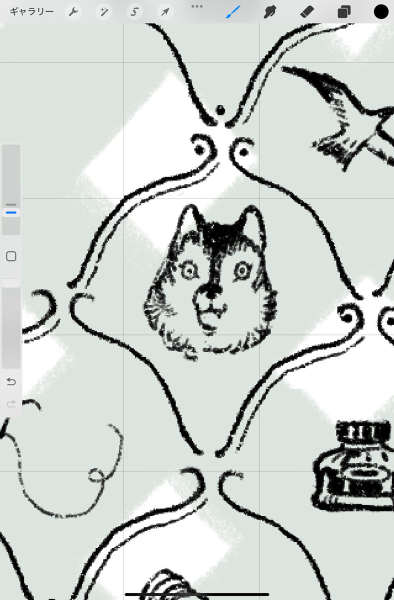 犬の理解が浅い人間の描いたシベリアンハスキー