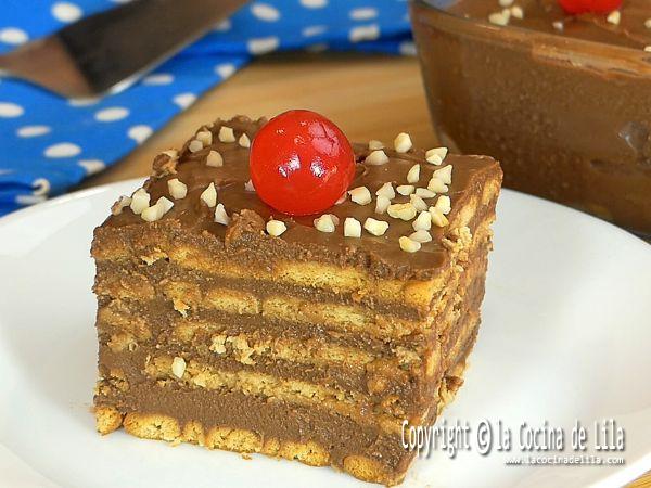 Tarta de galletas y chocolate dlvr.it/TD8Sq1 - @lacocinadelila