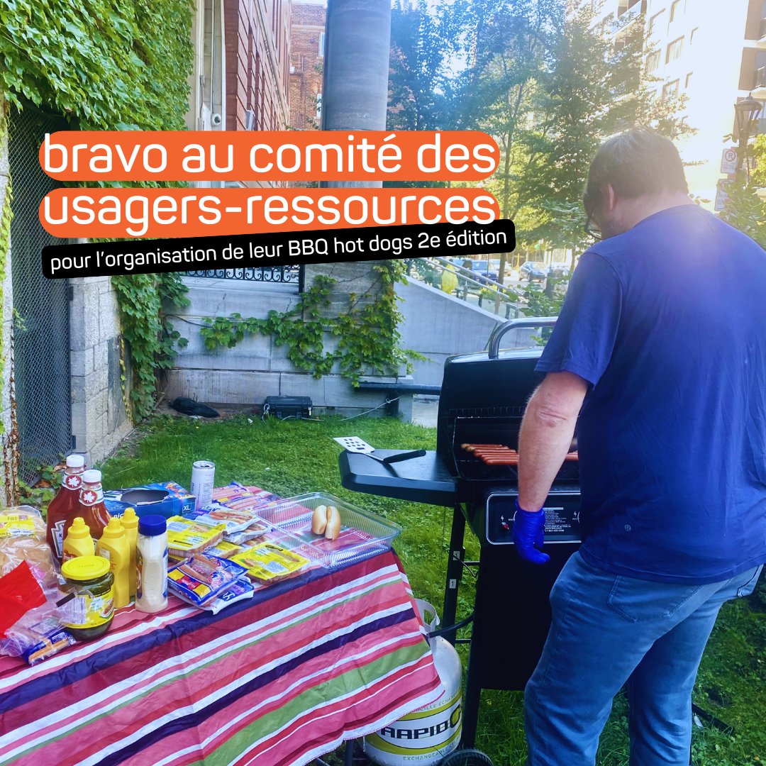 fdependancesmtl's tweet image. Les membres du comité usagers-ressources, soutenus par la Fondation Dépendances Montréal, ont organisé pour la deuxième année consécutive un BBQ hot dogs. Plus de 200 hot dogs ont été servis, bravo a eux! 🌭

Merci aux intervenant·e·s et à nos partenaires pour leur soutien.🙏