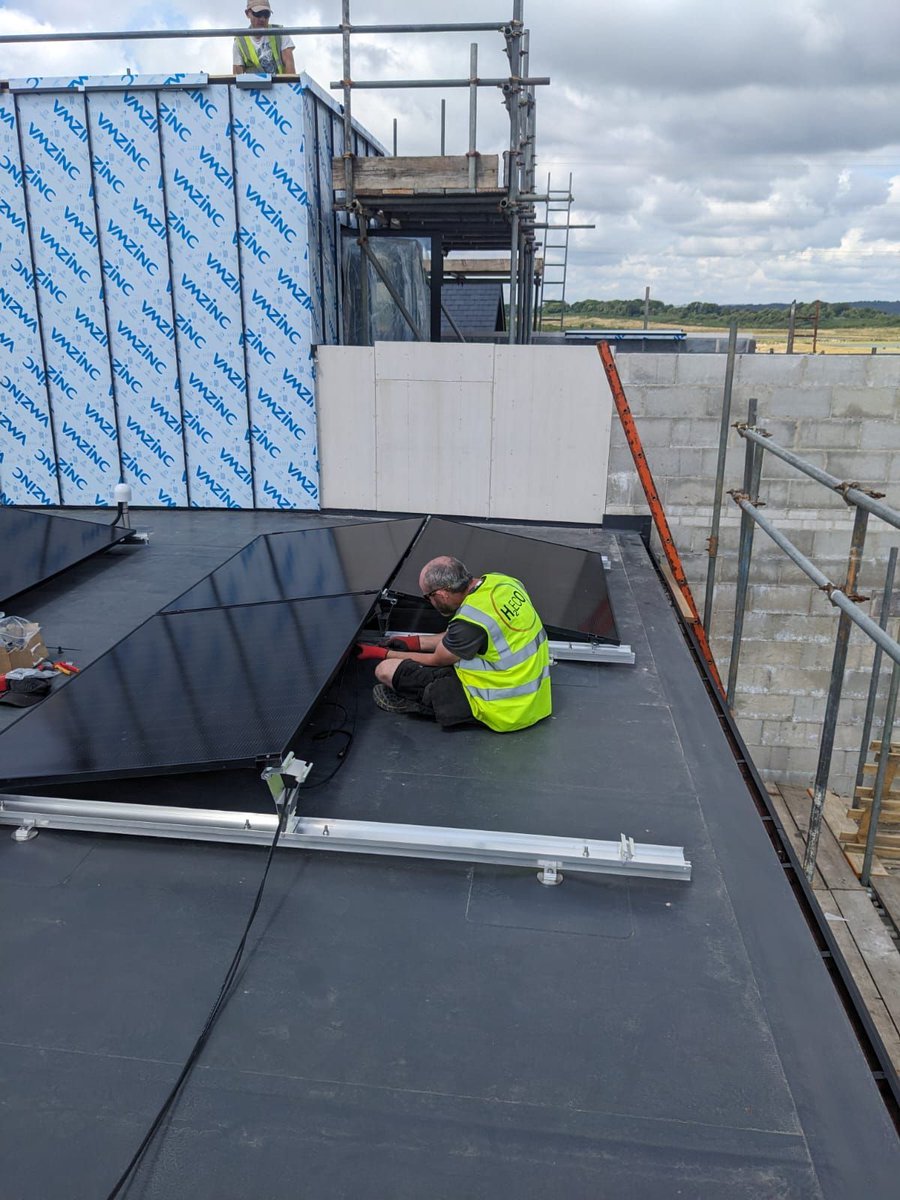 Our team is hard at work installing a flat roof solar PV system at a holiday park in Dorset!

If you have a flat roof, you can also take advantage of solar PV technology. It’s a great way to boost your energy efficiency and reduce your energy bills. ☀️