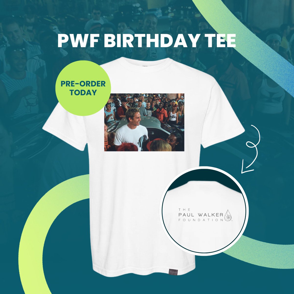 paulwalkerfdn's tweet image. Celebrate Paul Walker’s 51st birthday with us!
Honor Paul’s legacy and support our mission to DO GOOD.® by pre-ordering this exclusive tee featuring a classic image of Paul, courtesy of Universal 💙
Link in bio!
#PaulWalker #DOGOOD.® #pwf
