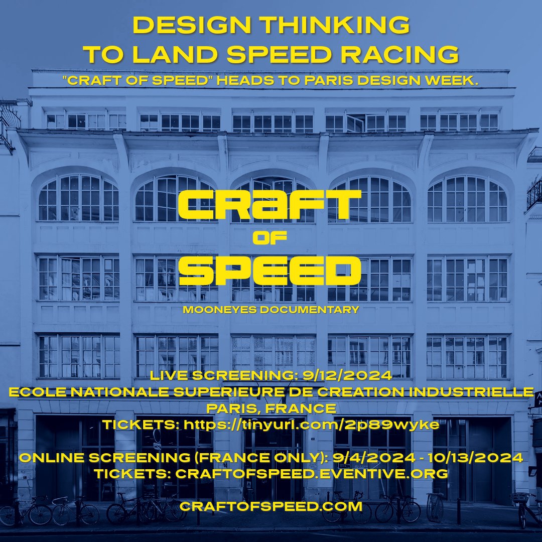 humanistfilms's tweet photo. #CRAFTOFSPEED #MOONEYESDOCUMENTARY SPECIAL SCREENING

Live Screening
9/12/2024
8-10 pm CEST
Le Bis - ENSCi Paris, France
Tickets: https://t.co/6Pg98gglPD

Virtual Screening
9/4/2024-10/13/2024
France Only
Tickets: https://t.co/d25EqevrMs

@MoonEquip
@MOONEYESJP https://t.co/6VStsrFpIS