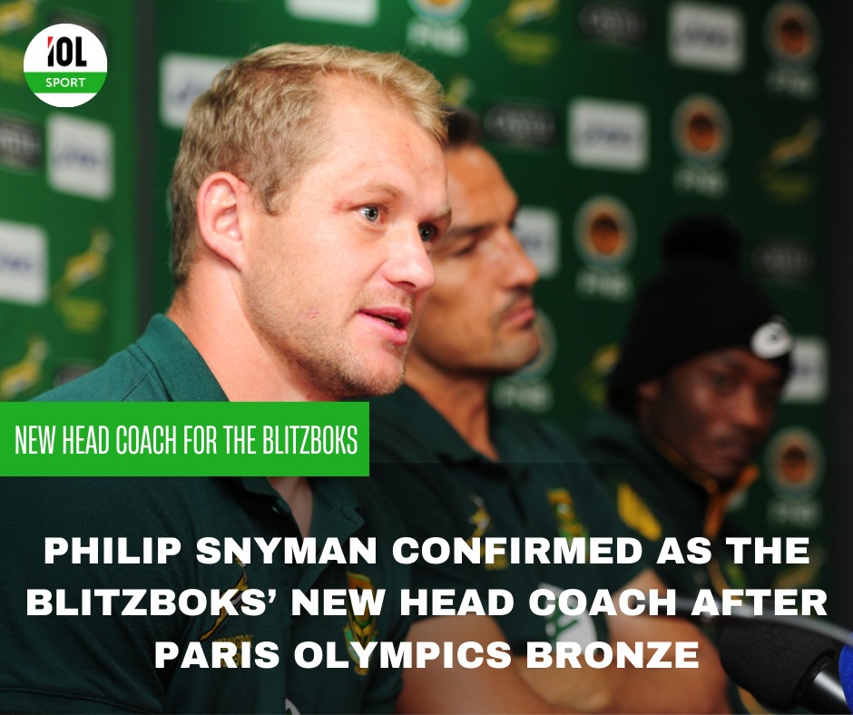 IOL's tweet photo. SA Rugby on Thursday appointed Philip Snyman to the head coach post of the Springboks Sevens team
#sports #rugby #Blitzboks #sarugby #philipsnyman #SpringboksSevens
Full story on https://t.co/GCV5lglKGj https://t.co/fXGwtVYBL0