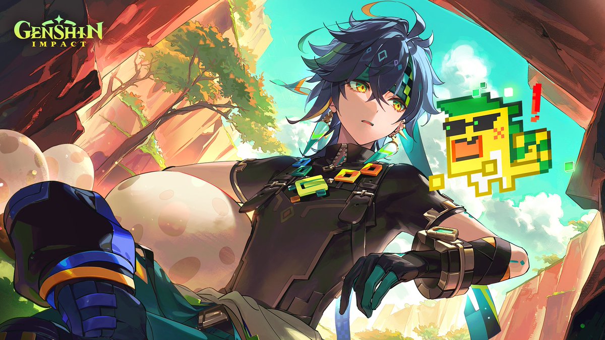 greodore's tweet photo. Kinich & Ajaw and baby saurians in the new web event :3 👾 he's so bbg i can't
#GenshinImpact #GenshinNatlan #原神 #Natlan #Kinich #Hunahpu #Ajaw #Ajawfanclub https://t.co/xRPzlLA1Oz