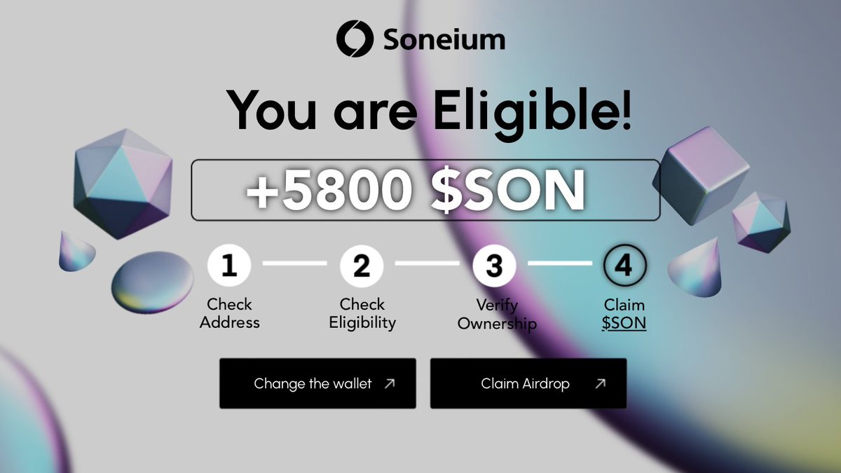 New Binance Listing leaked - $SONY !

Soneium airdrop will happen on 21/09/2024

Testnet launched 2 days ago - we already here,
I create 550 accounts ➔ for $0

A : Updated guide, get $4,000 FREE🧵👇