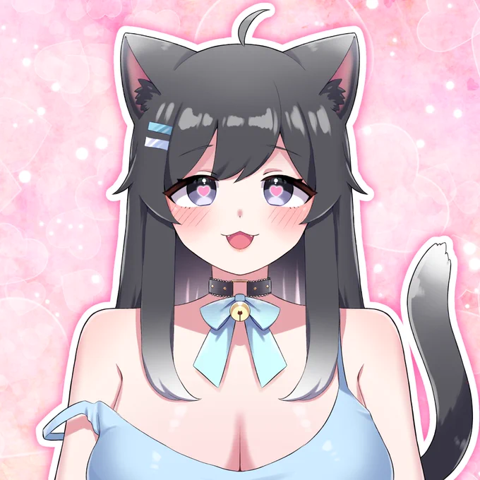 旧 新 成長した猫娘ちゃんはおっぱいの大きな大人の猫娘ちゃんになりました