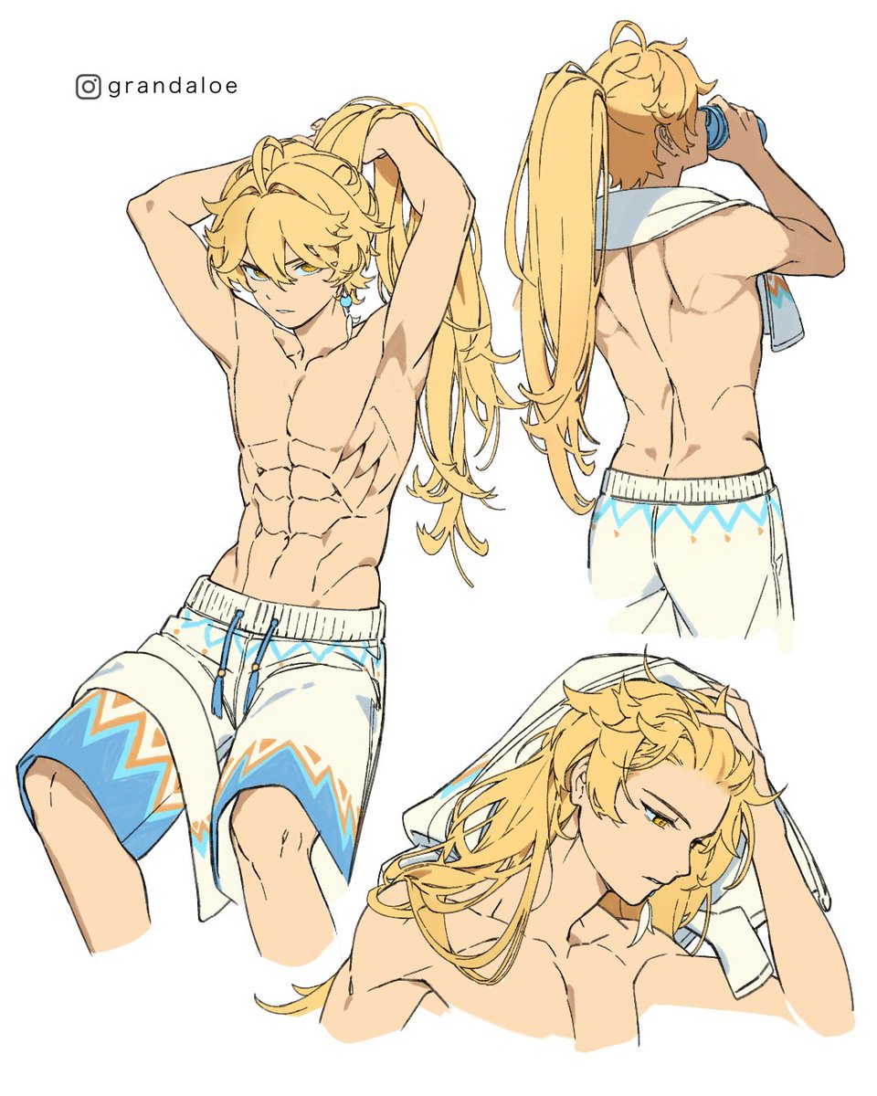 grandaloe's tweet photo. omg thank you guys for the love on Lumine! I drew an Aether version too! ♨️
#原神 #空 https://t.co/iCLZb0msG7