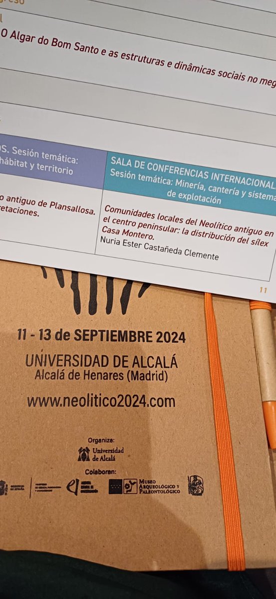 MAP_UAM's tweet photo. Profesor@s de #nuestromaster participan estos días en el VIII Congreso Internacional del Neolítico en la Península Ibérica
👏👏👏
#Congreso #Prehistoria #Arqueología #Patrimonio #Neolítico https://t.co/p7Vqr57X9O