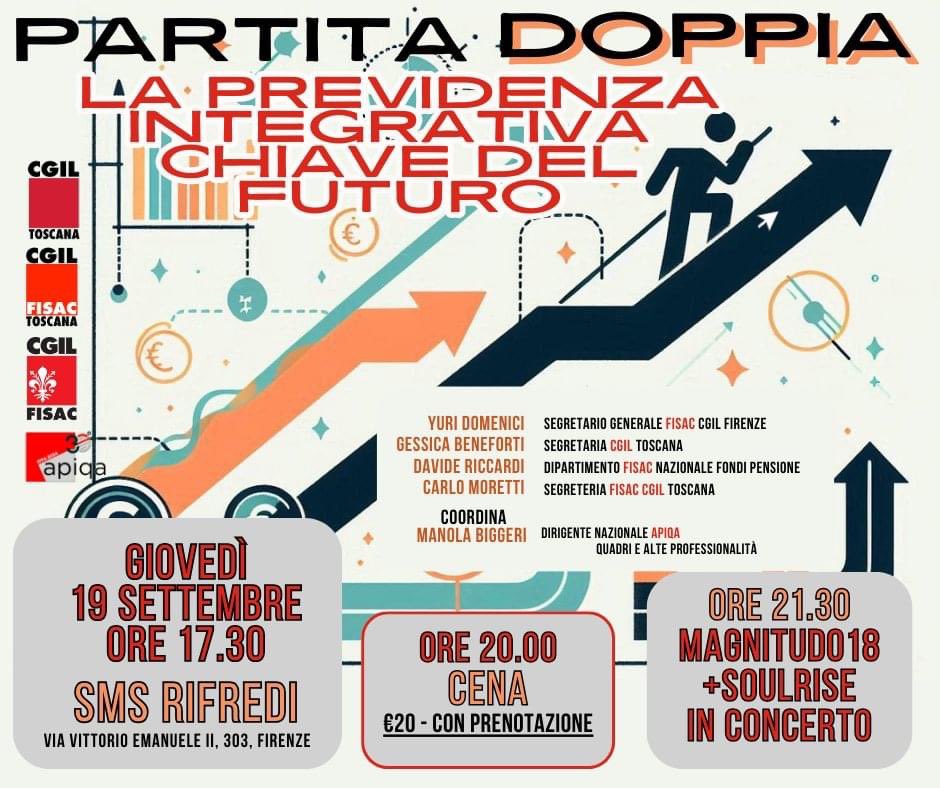 Giovedì aspettiamo tutti: Giovani o vicino al traguardo.
Bancari, assicurativi e non.
Autonomi, partite iva.
Alte e basse professionalità. Nuove e vecchie.
… e amanti del rock 😅

La previdenza integrativa sarà necessaria proprio a tutti

fisac-cgil.it/142282/partita…