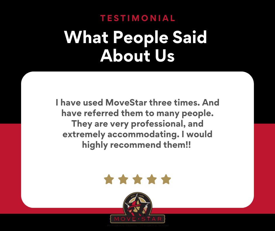 movestarinc's tweet image. We're thrilled by this amazing review from a recent client! Your support means the world to our team of off-duty firefighters, and we're proud to make your move stress-free. Thank you for trusting us! 🙌 If you've had a great experience, drop us a review! 📦

#MoveStar #ThankYou