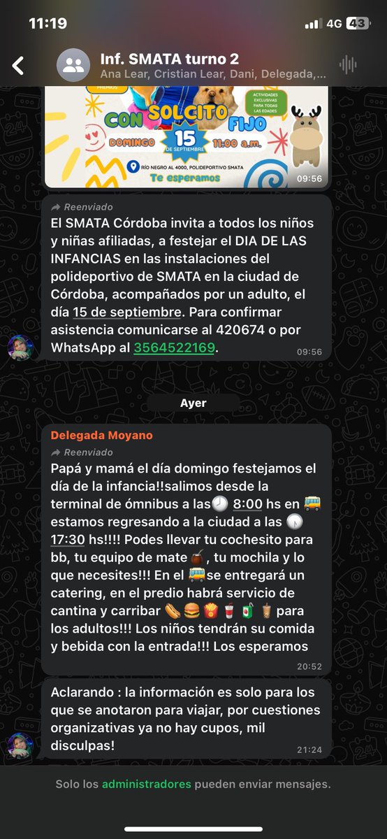 FioreCarignano1's tweet photo. Altos CARADURAS  a mi tmb me descuentan del gremio y van unos pocos nomas. No hay cupos no se porque no festejan en San Francisco que te tenes que hacer 200km cuando en los otros gremios le entregan regalos a todos los hijos de afiliados.. no hay cupos pero para descontarte sigue https://t.co/4fGHkpCRsa