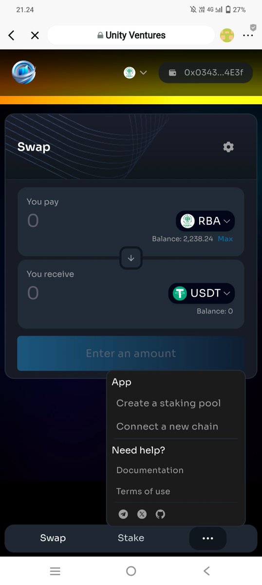 akinazhari's tweet image. I love the seamless user experience of Unity-Ventures Dex

Fast transactions and easy navigation

The UI is very intuitive, Perfect for beginners and advanced traders

Keep up , good work team #Ryiunity

@RYI_Unity @base #Cantstoptheunitytrain #base #DeFi