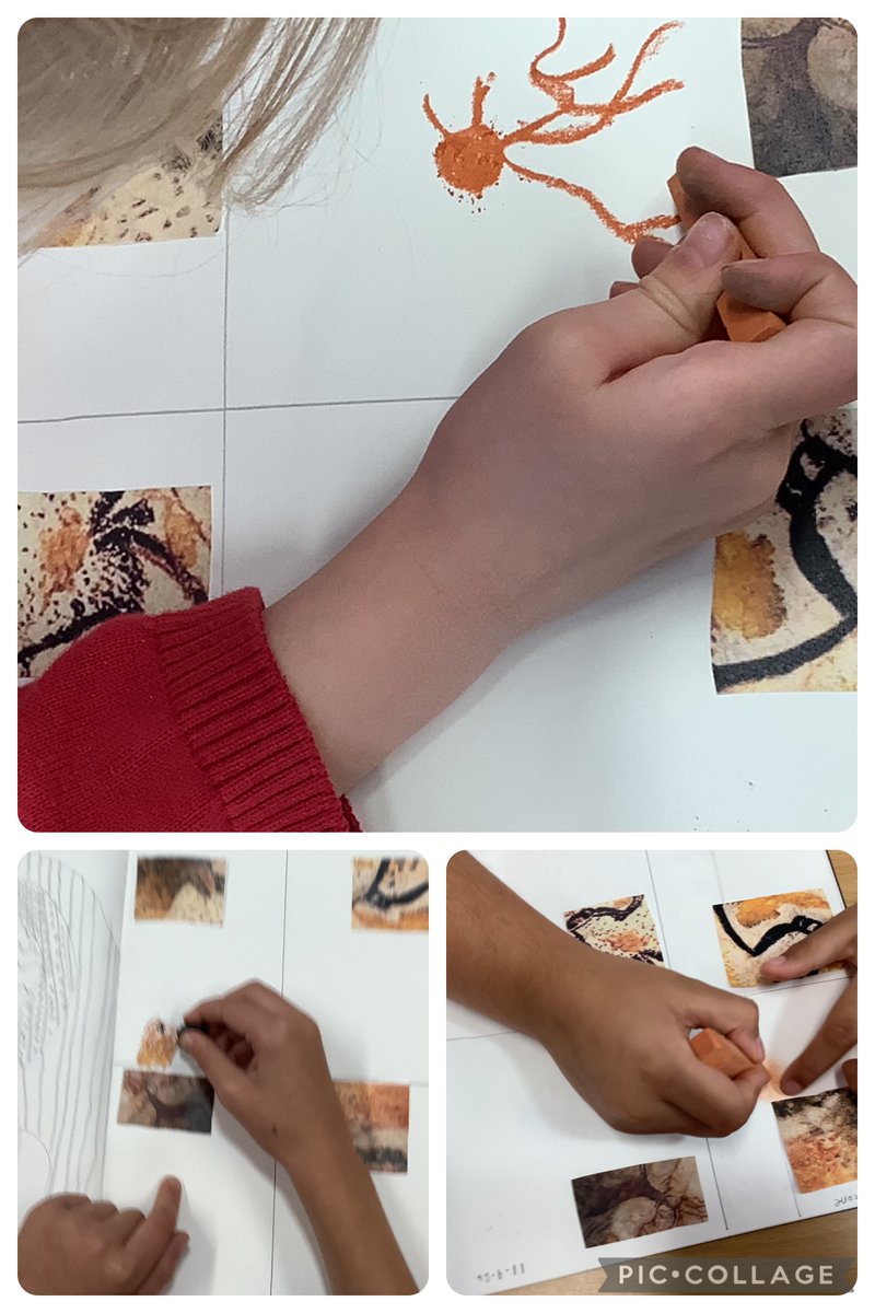 Barfordstpeters's tweet photo. Year 3 have been exploring using pastels to create Stone Age images. We were really impressed with your careful techniques. Well done Year 3! #bspart https://t.co/P6BJ7uagCA