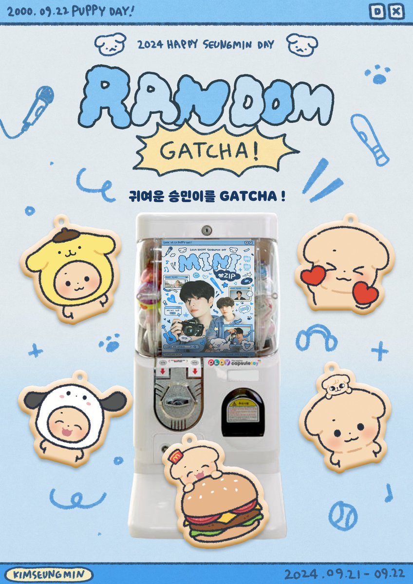 ᴍɪɴɪ.ᴢɪᴘ ˗ˋ꒰🐶🎂꒱ˊ 

「ɢᴀᴛᴄʜᴀ ᴘʀᴇᴠɪᴇᴡ」

✧ 1회 2,000won
✧ 아크릴 키링으로 진행됩니다.
✧ 1인 5회 제한 있습니다. 

✧ 준비수량에 따라 조기 소진될 수 있습니다.