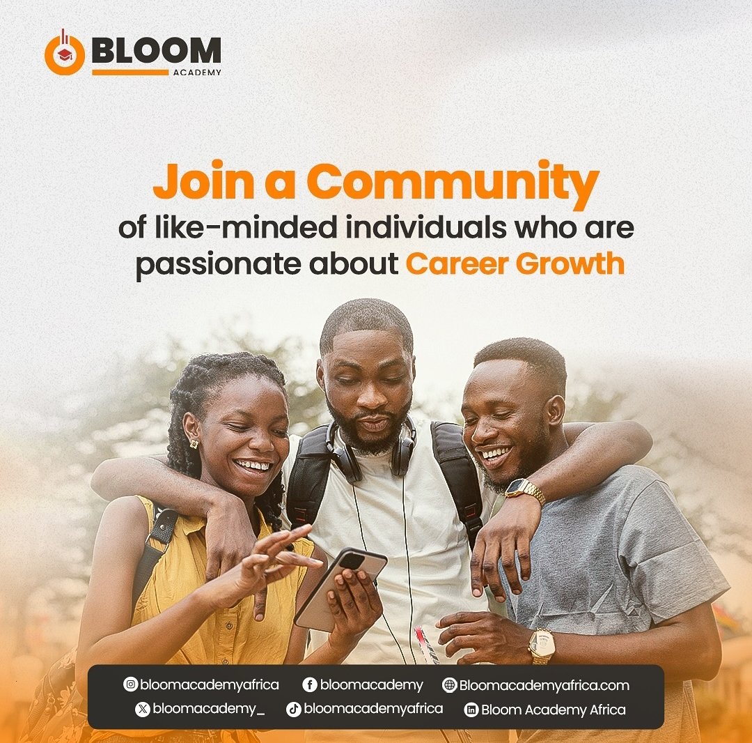 bloomdigitmedia's tweet photo. Did you know that at Bloom
We have an academy structured and tailored to your needs in this digital age
Join a community of like-minded individuals passionate about their career growth
At this academy, you are guided by experience.
#bloom #bloomacademy
#bloomdigital https://t.co/OMW6pnhmYR