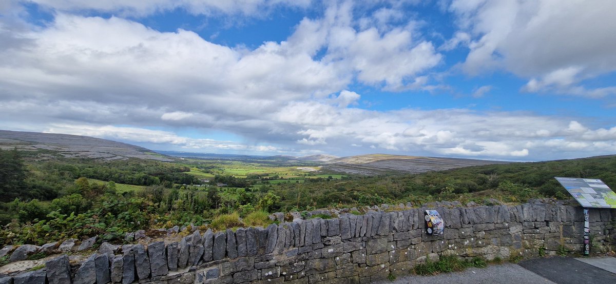 ConorHamilt0n's tweet image. Day 1. #Roadtrip on the @wildatlanticway ... view over the Burren to Salthill from the top of Corkscrew Hill Co. Clare .. enroute to Doolin. #CamperVanLife #WAW