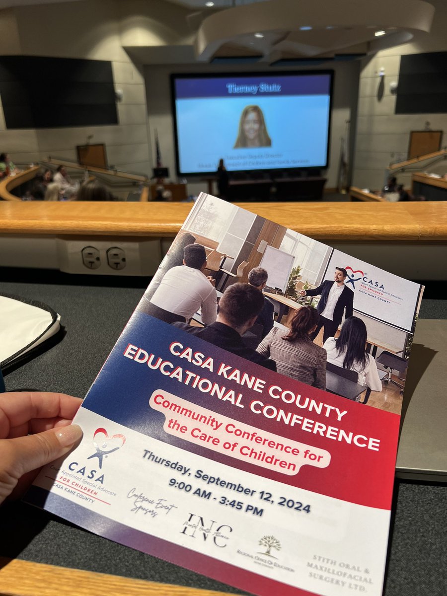 Attending the <a href="/kane_casa/">CASA Kane County</a> Fall Educational Conference today w the <a href="/KaneCountyROE/">Kane County ROE</a> Youth Outreach team. Learning about services provided and needed for youth in care.