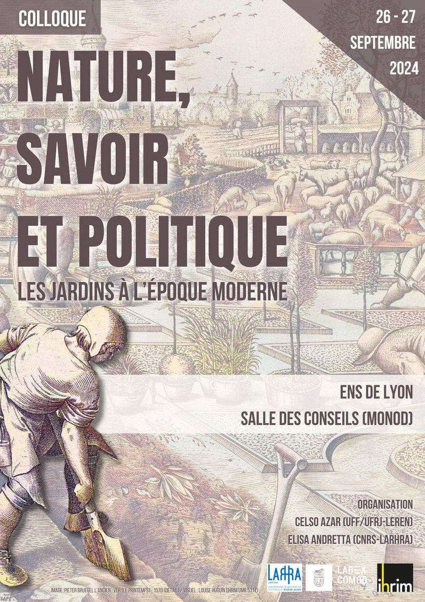 FabrizioBaldas6's tweet photo. 📣conference announcement! Conference on gardens and nature in modern science, philosophy and politics in Lyon (in French and English). #plantstudies #plantknowledge #plantphilo with a great programme⤵️ #gardens #experiments 🌱🍀🌳 https://t.co/0aVyX7PQ1Y