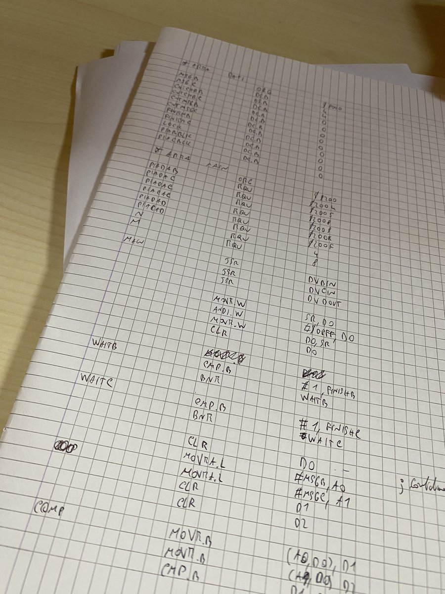 roberto_exec's tweet photo. Magistrale ingegneria informatica Napoli:
programmazione di driver per processore M68K su carta. 
Il senso di fare un esame scritto così e non a PC? Qualcuno sa illuminarmi? https://t.co/76hGdOao9t