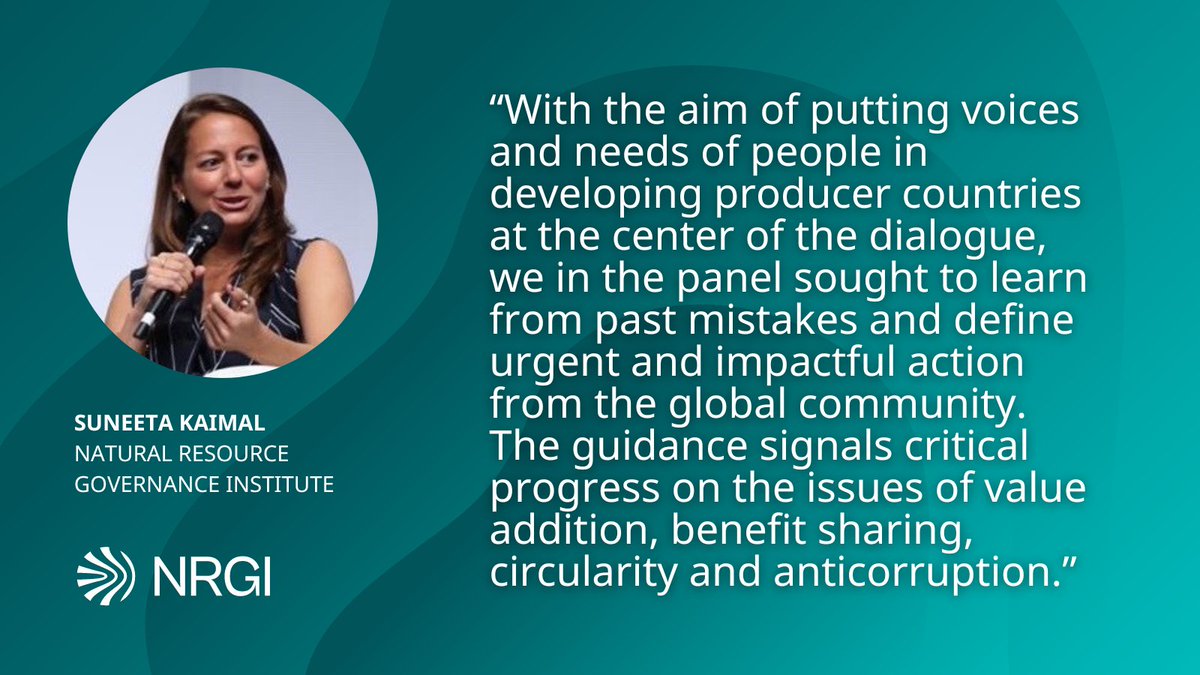 Thomas Scurfield (@thomasscurfield) on Twitter photo ⛏️ New UN guidance calls for justice and equity to be at the center of transition mineral supply chains.
An important step, which <a href="/NRGInstitute/">Natural Resource Governance Institute</a> is proud to have been part of. But lots of work ahead to ensure effective follow-through.
For more: resourcegovernance.org/articles/justi… ⛏️ New UN guidance calls for justice and equity to be at the center of transition mineral supply chains.
An important step, which <a href="/NRGInstitute/">Natural Resource Governance Institute</a> is proud to have been part of. But lots of work ahead to ensure effective follow-through.
For more: resourcegovernance.org/articles/justi…