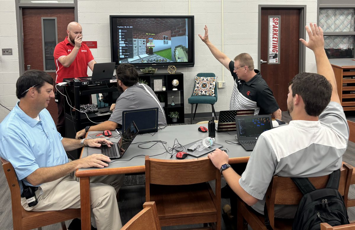 Tammy Dunbar, M.Ed., STEM (@tammydunbar) on Twitter photo The spectacular Social Studies teachers at <a href="/SaralandSchools/">SaralandCitySchools</a> Middle School are enthusiastically presenting their <a href="/PlayCraftLearn/">Minecraft Education</a> creations! Can’t wait for them to share what they’ve learned with their students! <a href="/NCCE_EdTech/">NCCE: Northwest Council for Computer Education</a> <a href="/MicrosoftEDU/">Microsoft Education</a> #IAmNCCE The spectacular Social Studies teachers at <a href="/SaralandSchools/">SaralandCitySchools</a> Middle School are enthusiastically presenting their <a href="/PlayCraftLearn/">Minecraft Education</a> creations! Can’t wait for them to share what they’ve learned with their students! <a href="/NCCE_EdTech/">NCCE: Northwest Council for Computer Education</a> <a href="/MicrosoftEDU/">Microsoft Education</a> #IAmNCCE