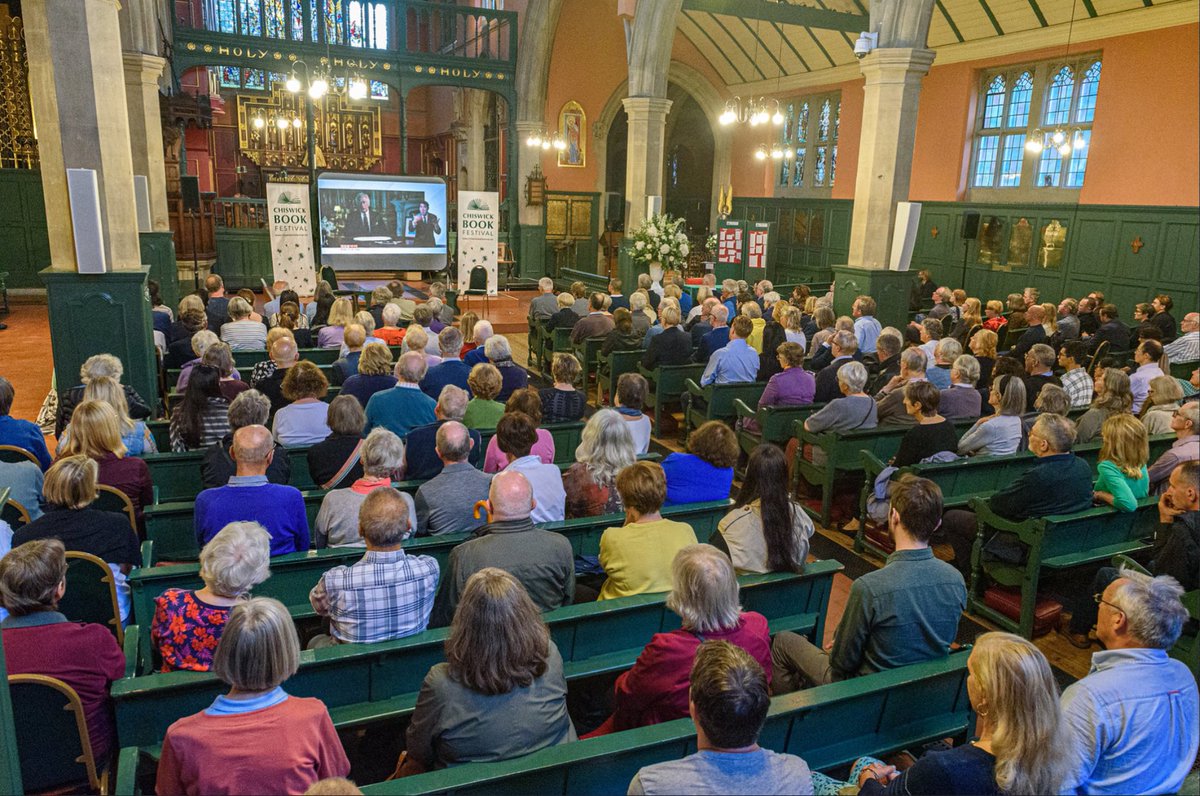Exactly two years after we screened Charles III’s first TV address as King for our #ChiswickBookFest audience - in a packed <a href="/StMichaelsW4/">St Michael & All Angels W4</a> - we are delighted to welcome his biographer <a href="/hardmanr/">Robert Hardman</a> <a href="/panmacmillan/">Pan Macmillan</a> in the same venue this Friday evening. Tickets and info below.