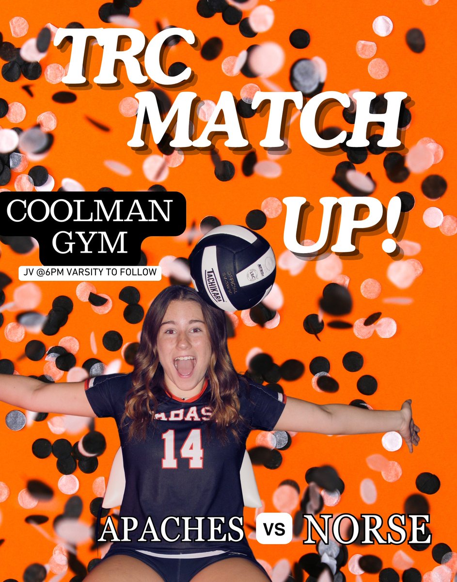 It's a conference match up!!! #LadyApaches🏐💪💪