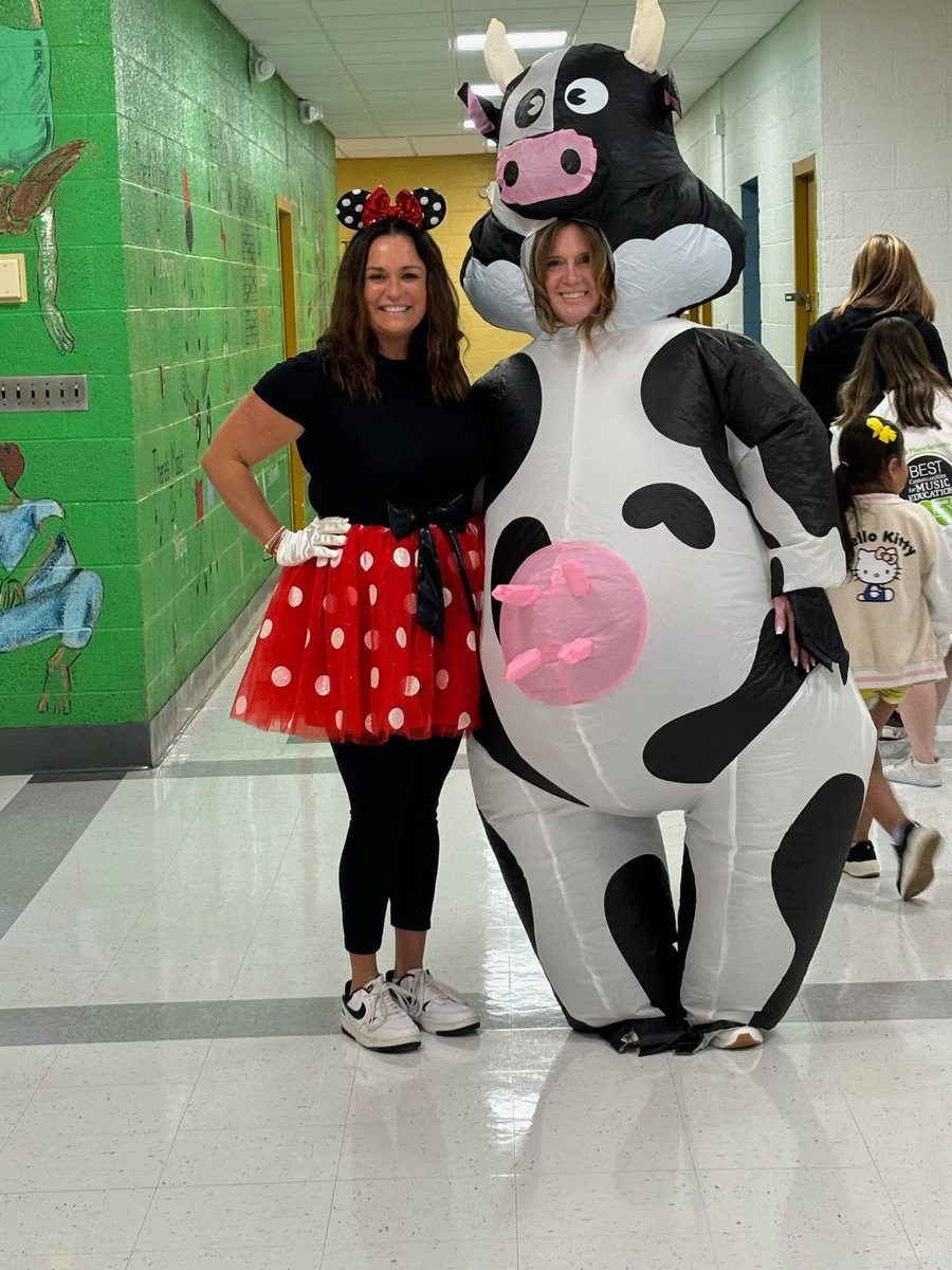 School spirit week with Mrs. Silletti and Ms. Moriarty! Name Day- dress as something that starts with the first letter of your name!